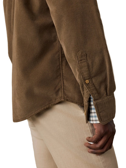 STRETCH TERRY CORDUROY WORKSHIRT