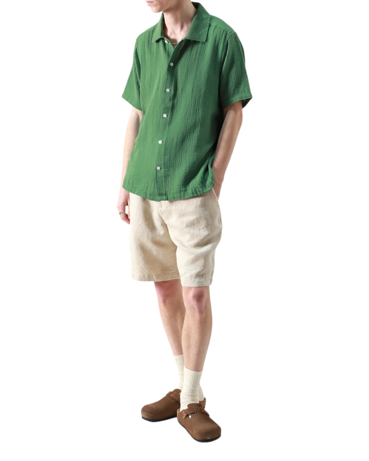 BUSEY DOUBLE CLOTH SHIRT - L.E. &amp; Chalk