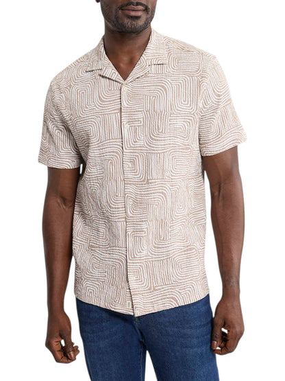 CASTAWAY TEXTURED CAMP SHIRT
