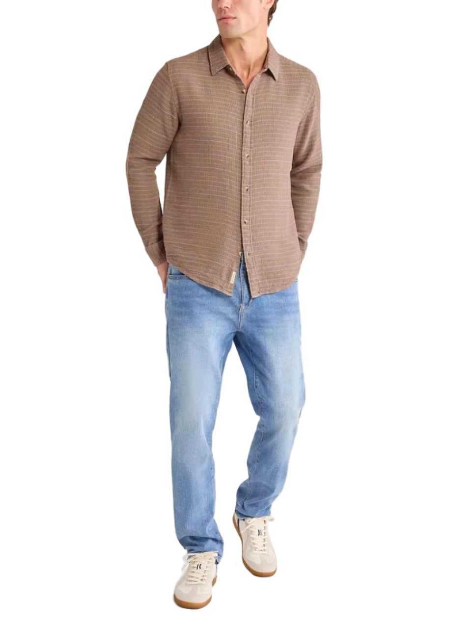 OASIS LONG SLEEVE BUTTON UP - L.E. &amp; Chalk