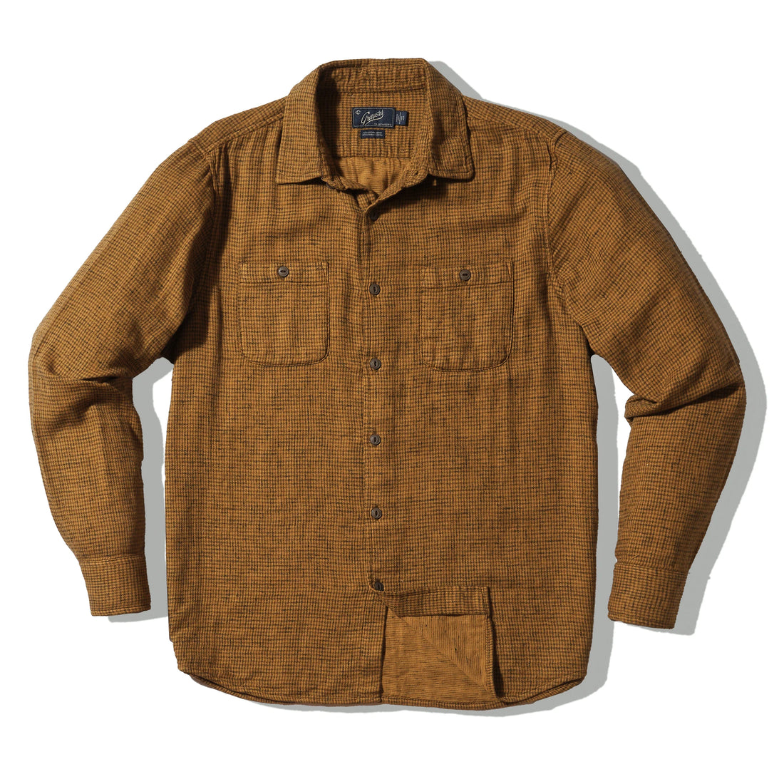 HOUNDSTOOTH DOUBLE CLOTH WORKSHIRT