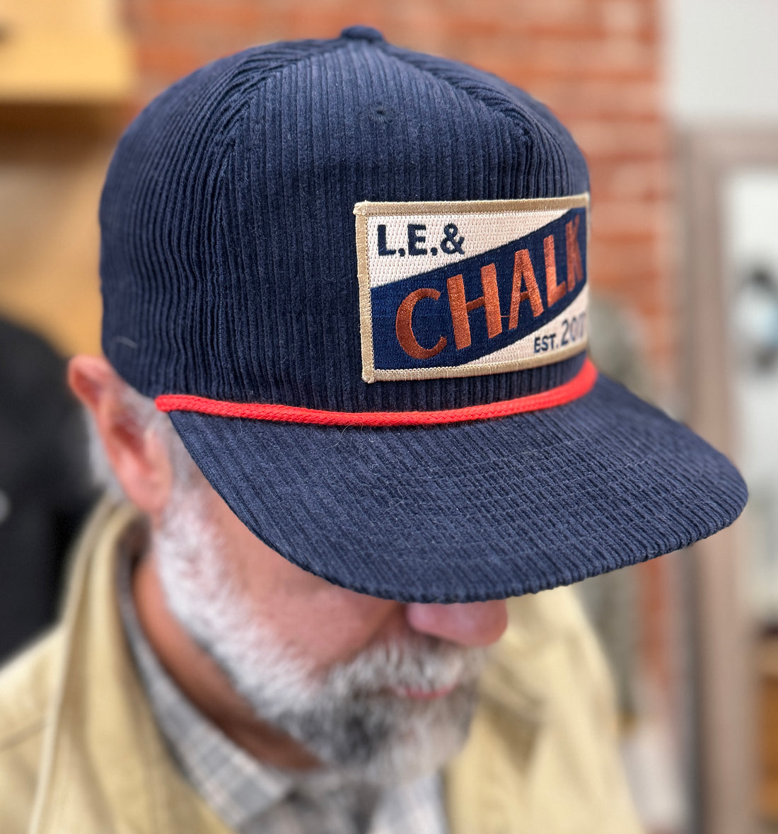 CORDUROY LE&amp;C RETRO STRIPE HAT