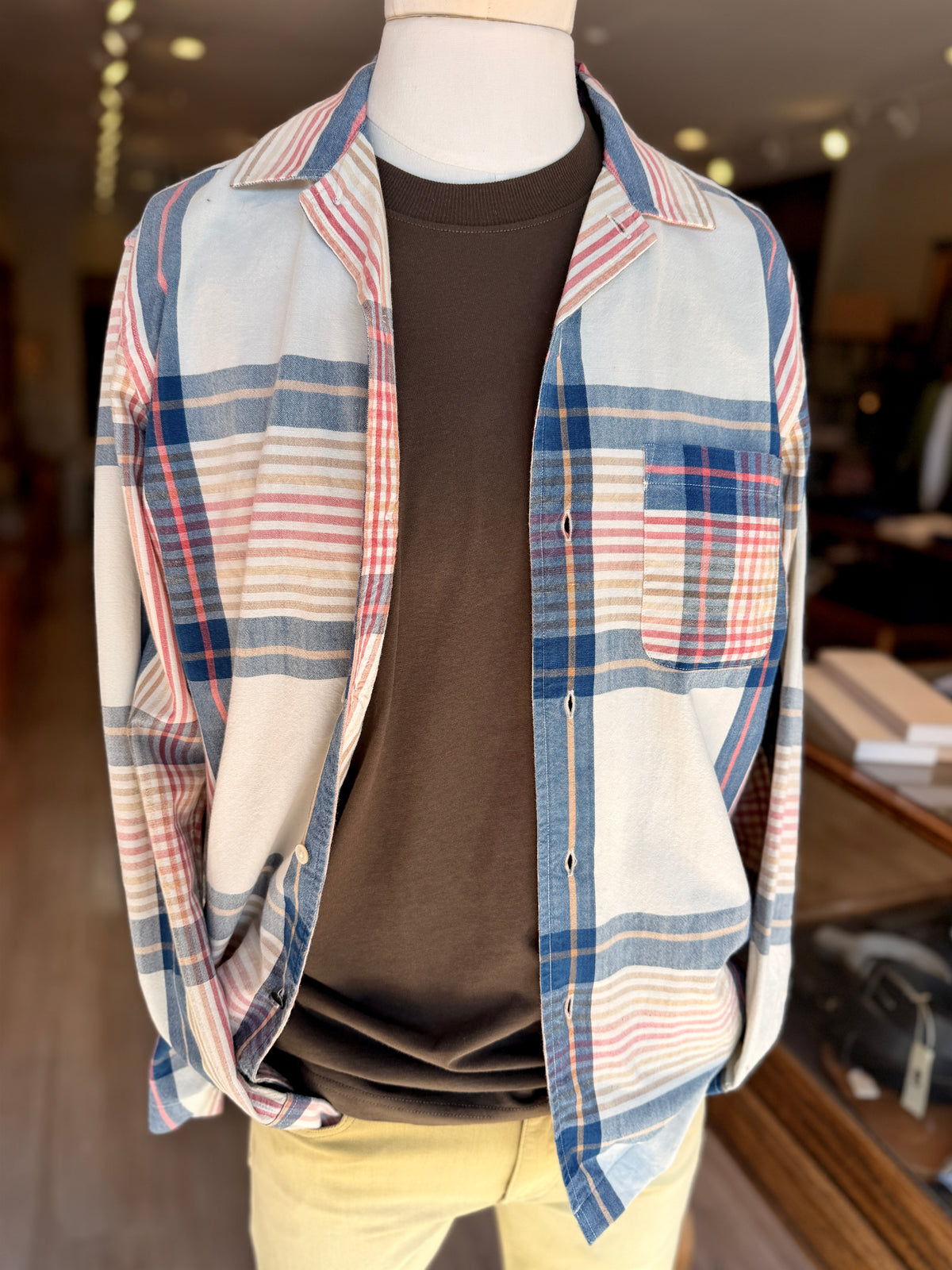CAMP COLLAR LS SHIRT
