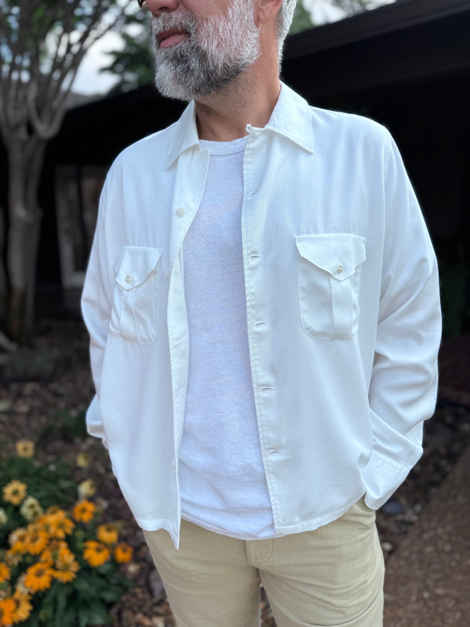 TENCEL GABARDINE PATIO SHIRT