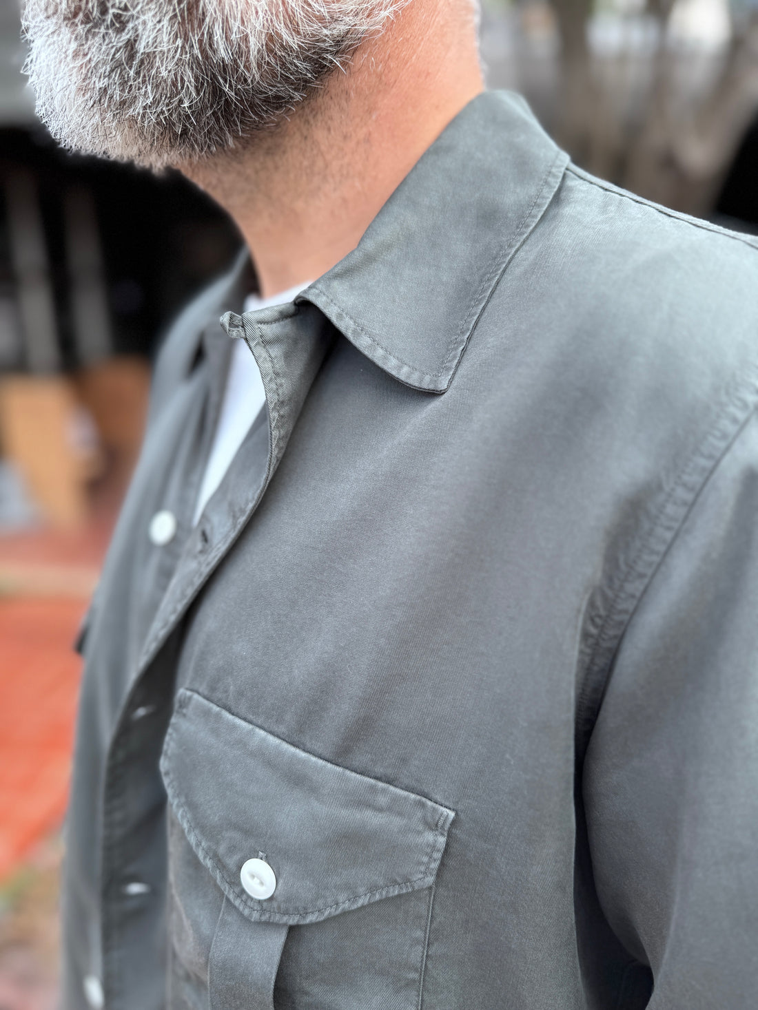 TENCEL GABARDINE PATIO SHIRT