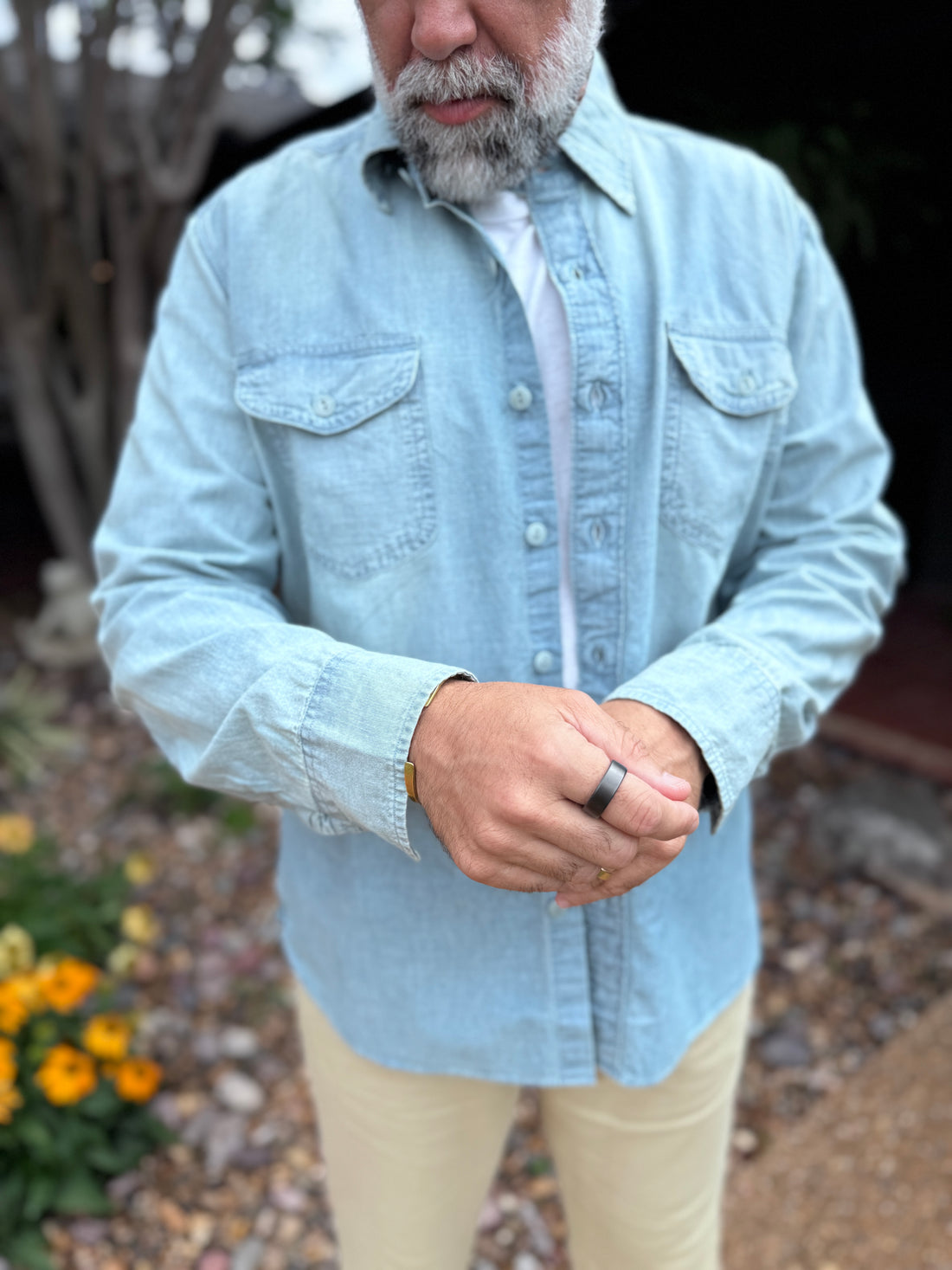 INDIGO CHAMBRAY WORKSHIRT