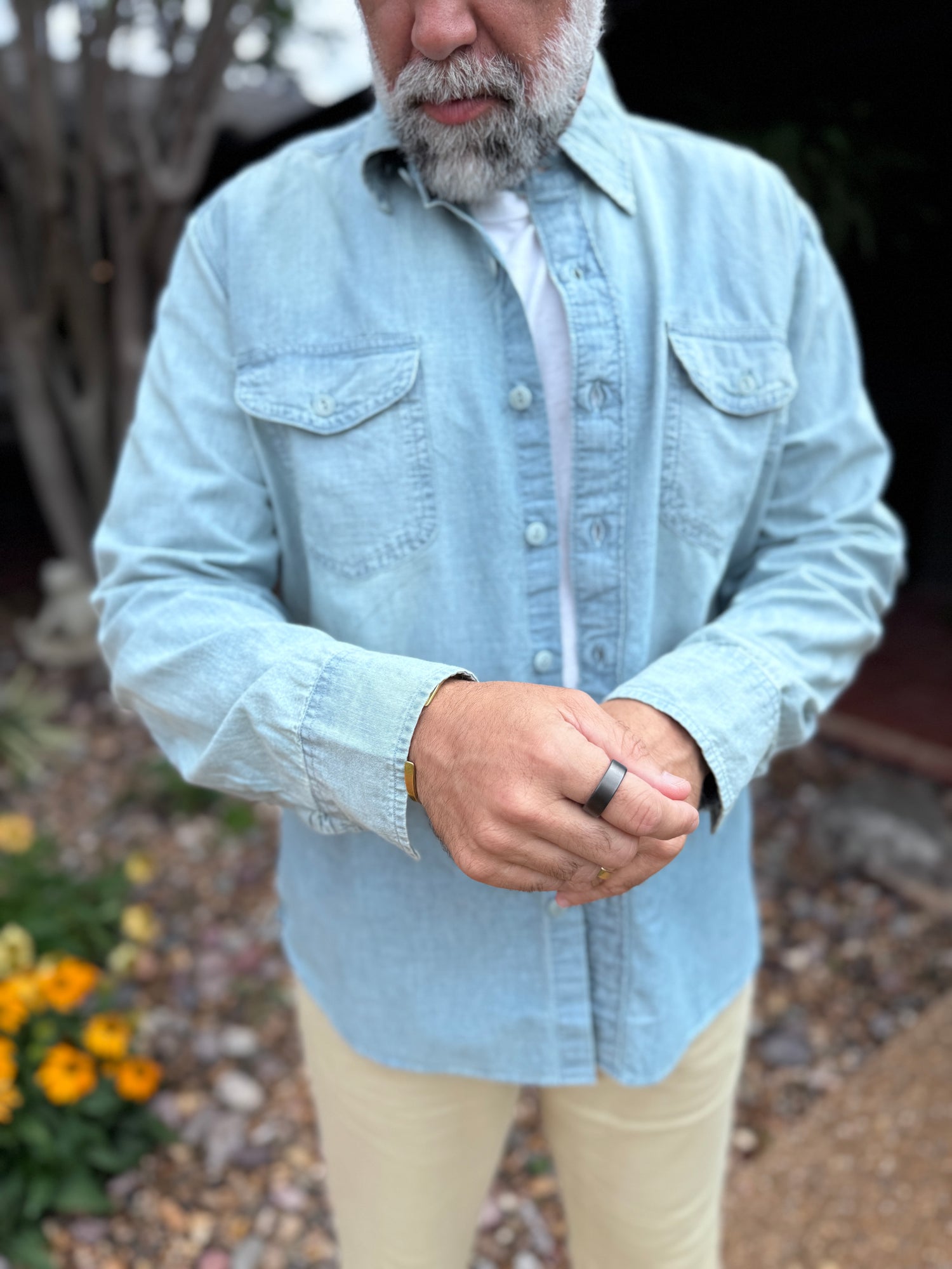 INDIGO CHAMBRAY WORKSHIRT