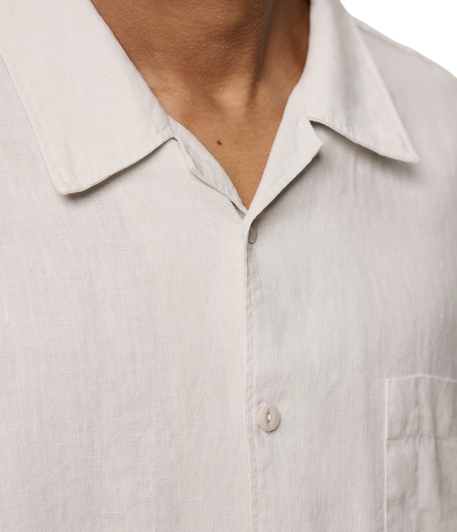 LINEN BOWLING SS SHIRT