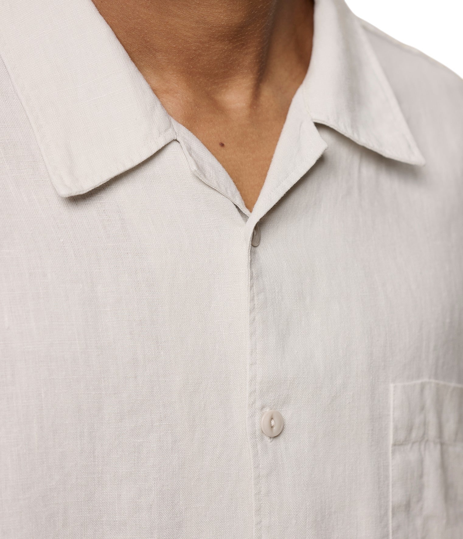 LINEN BOWLING SS SHIRT