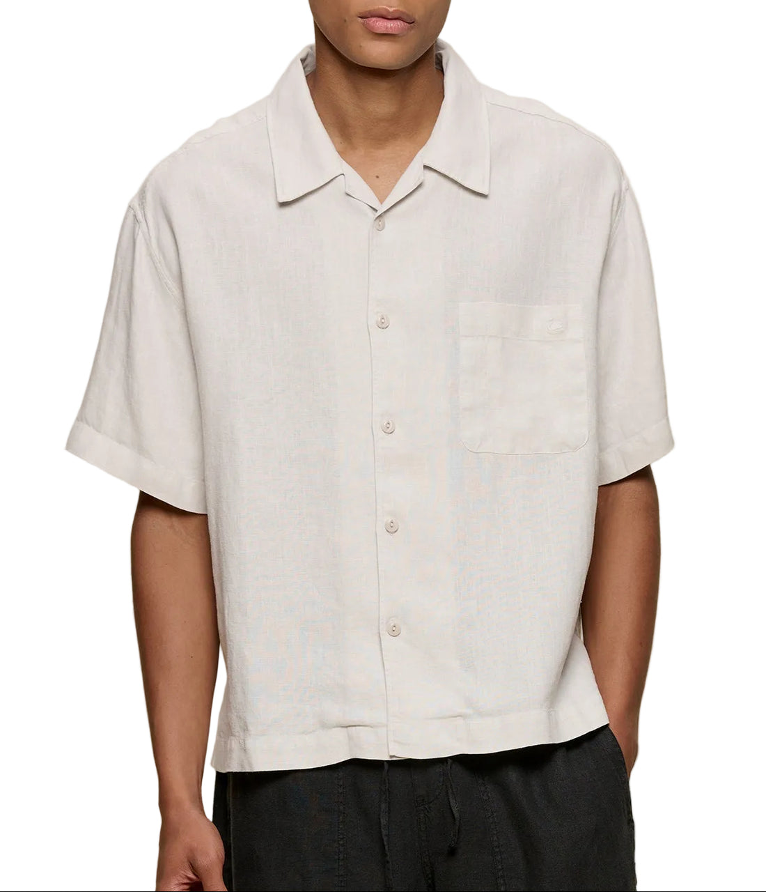 LINEN BOWLING SS SHIRT