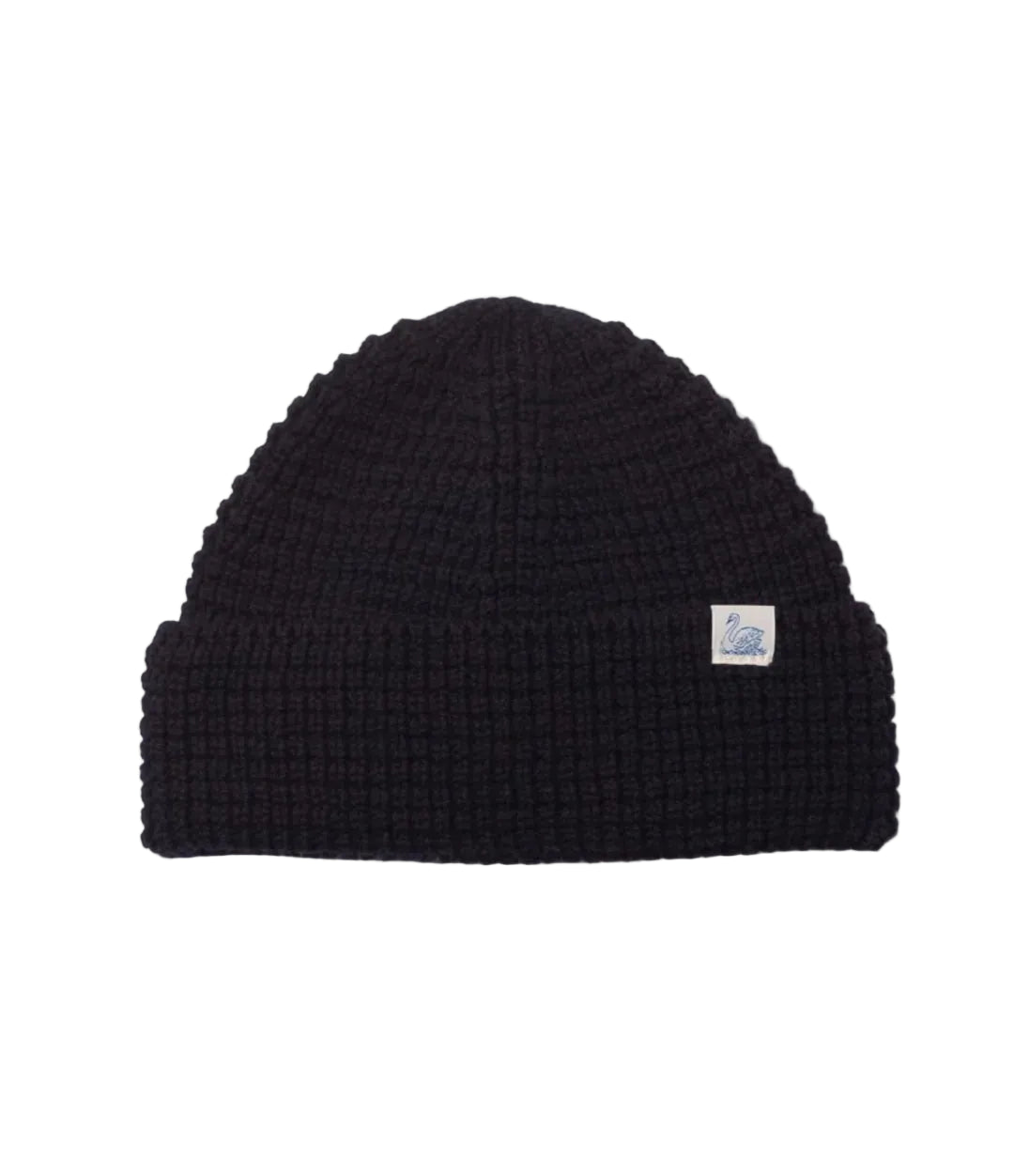 WAFFLE STRUCTURE MERINO WOOL BEANIE - L.E. &amp; Chalk