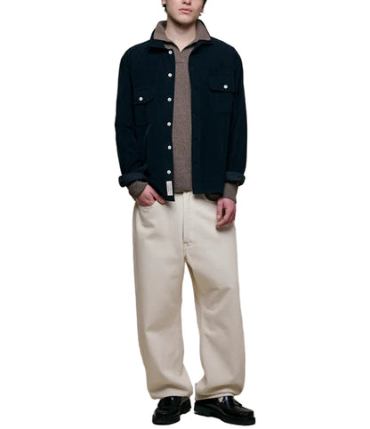 MERINO WOOL CASHMERE KNITTED POLO - L.E. &amp; Chalk