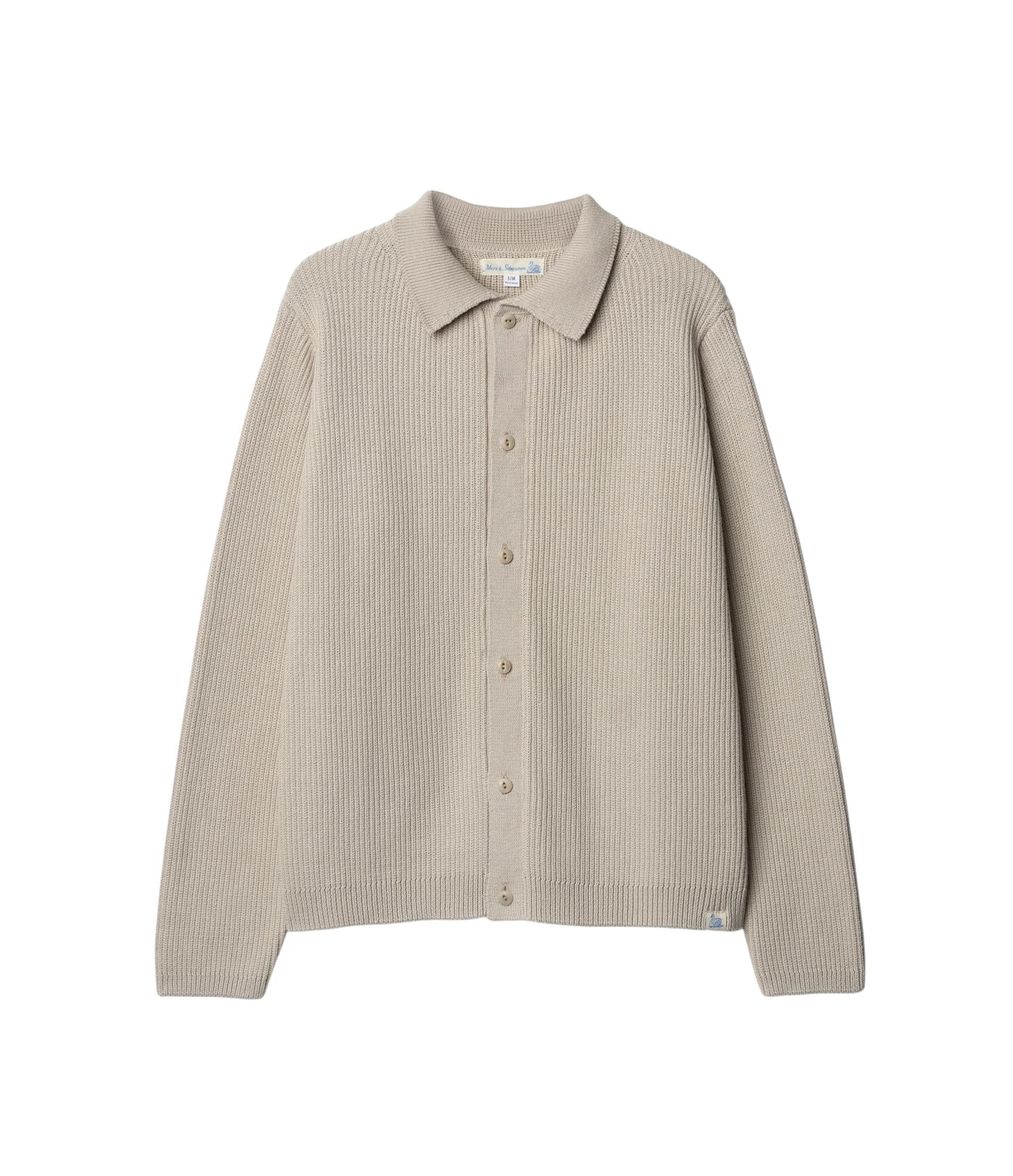 RIBBED COTTON LONG SLEEVE SHIRT