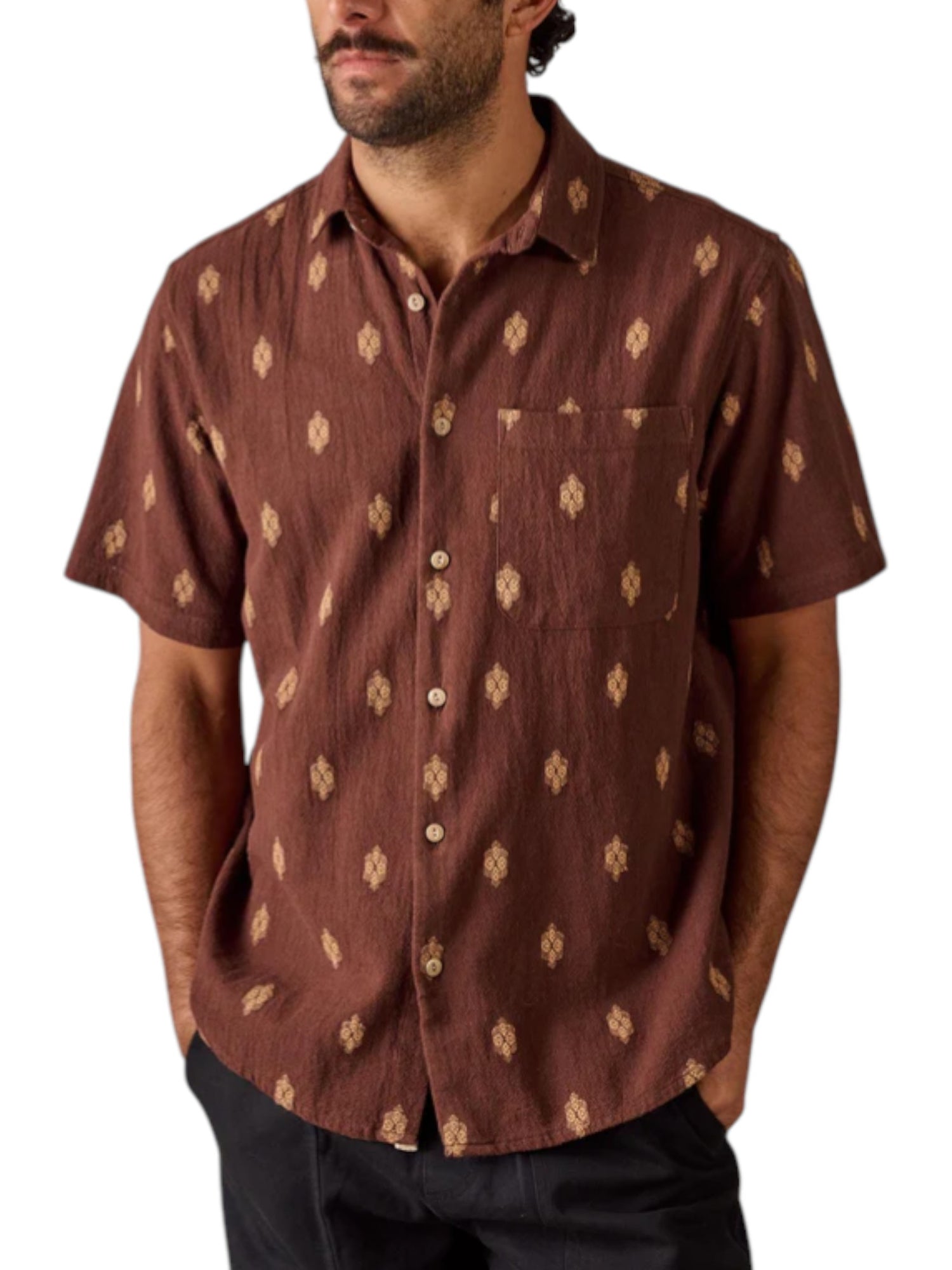 BUTTON UP S/S