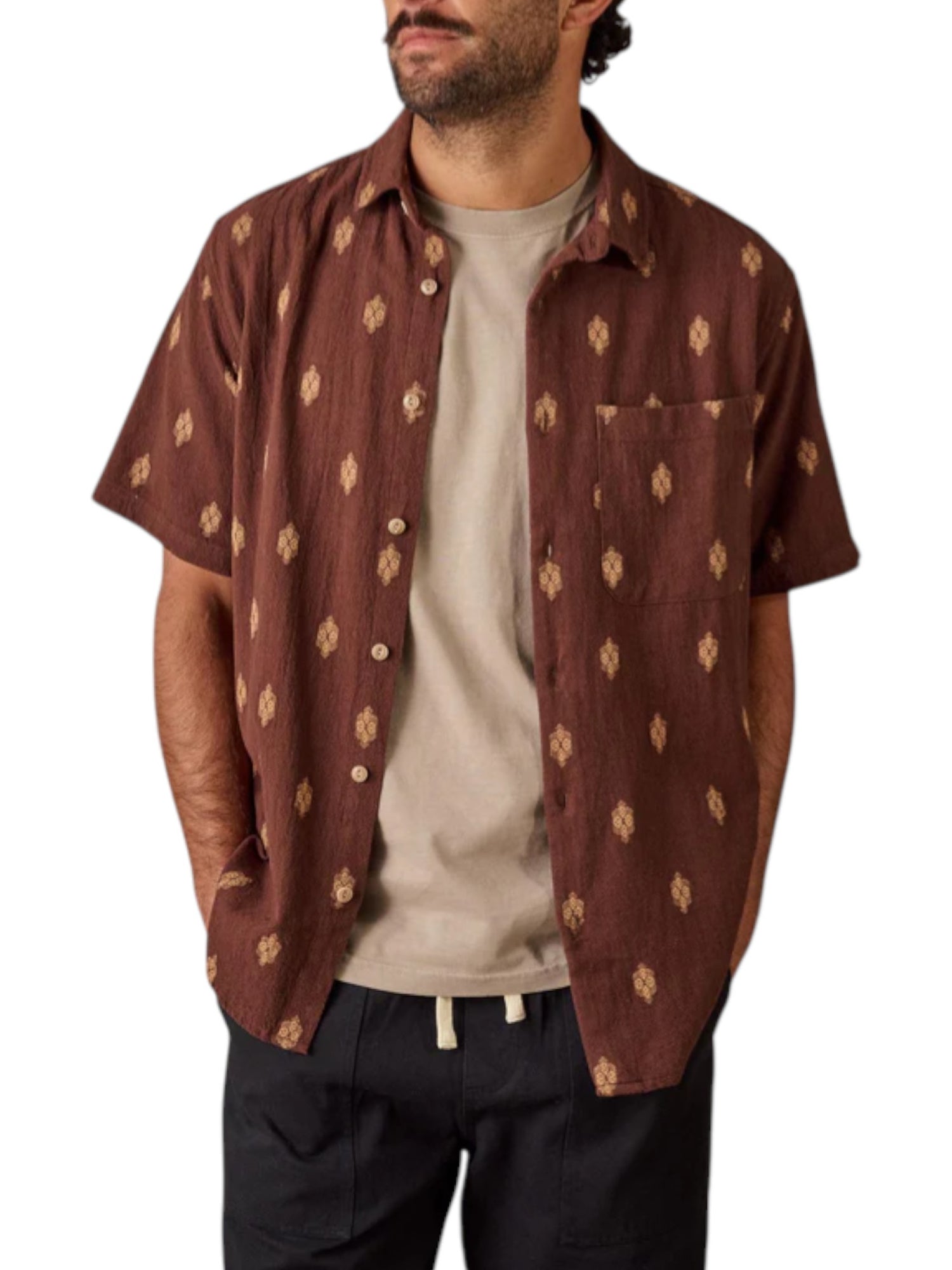 BUTTON UP S/S