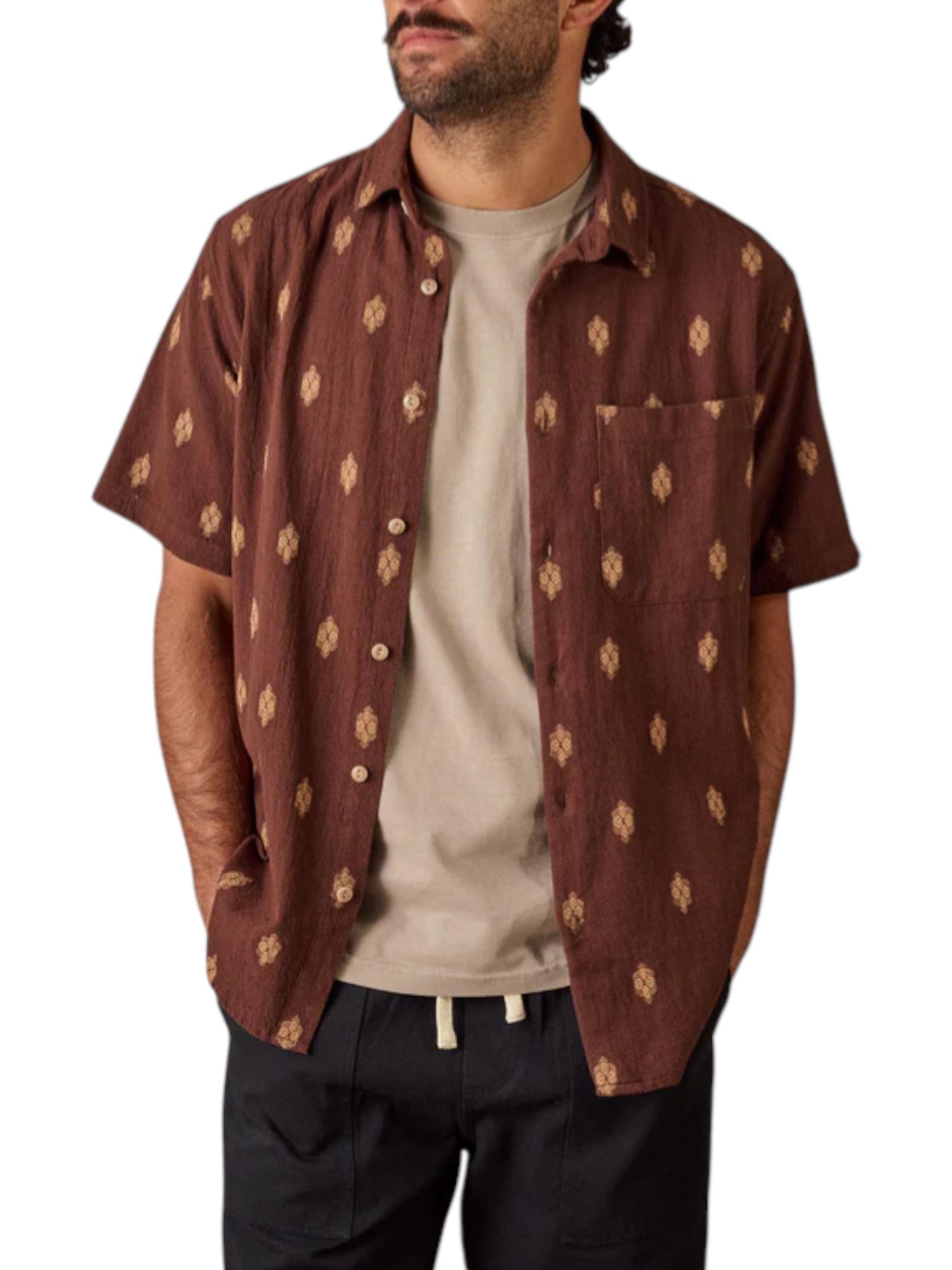 BUTTON UP S/S