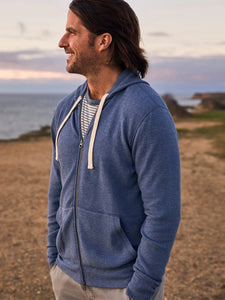 SURF WAFFLE ZIP HOODIE
