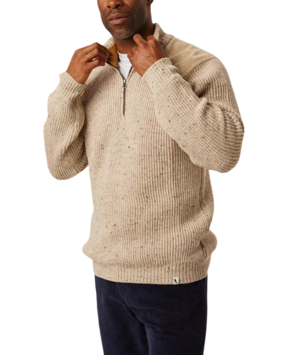 MERINO WOOL FOXTON QUARTER ZIP