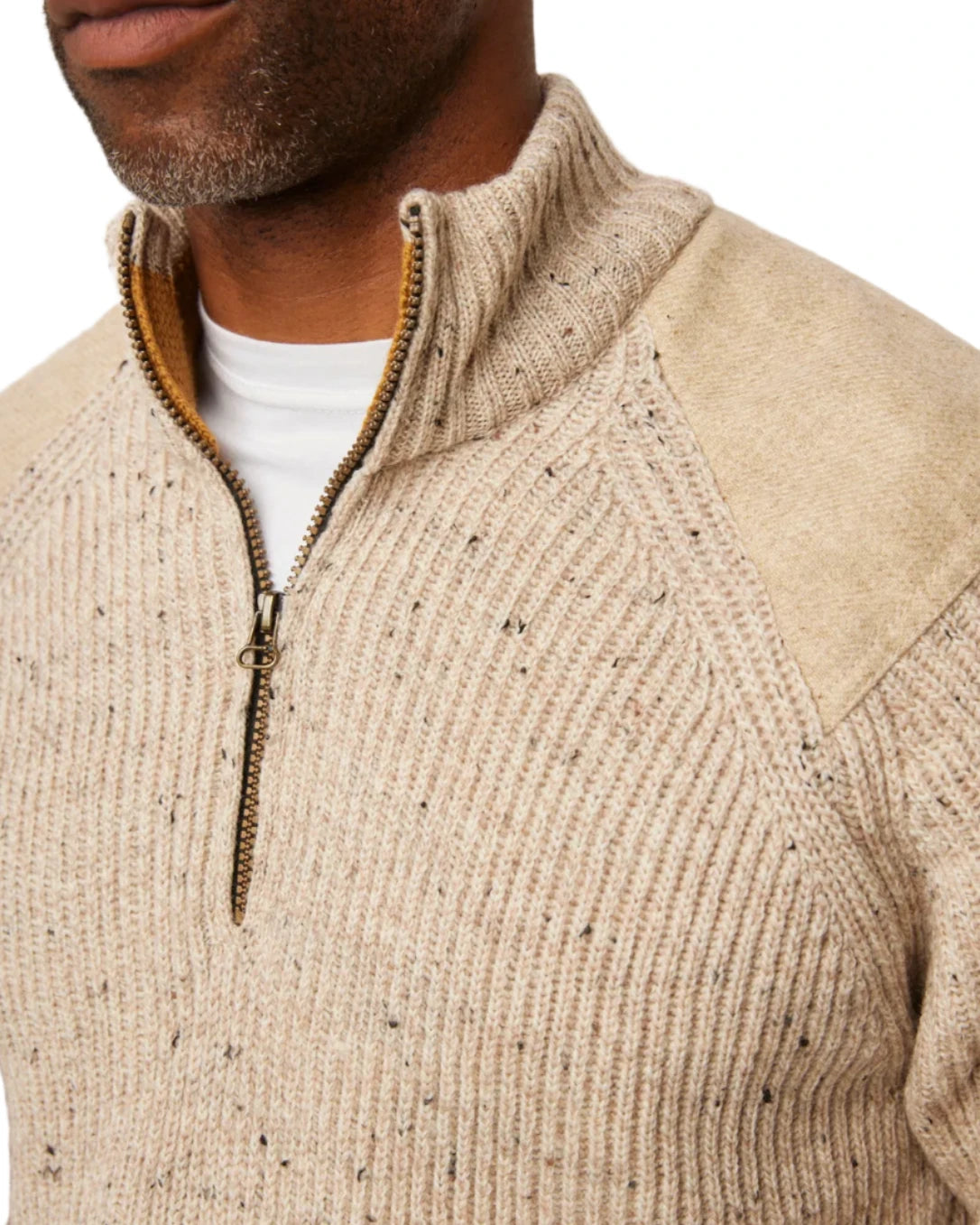 MERINO WOOL FOXTON QUARTER ZIP