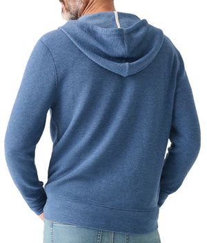 SURF WAFFLE ZIP HOODIE