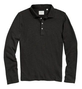 HERRINGBONE POLO LONG SLEEVE