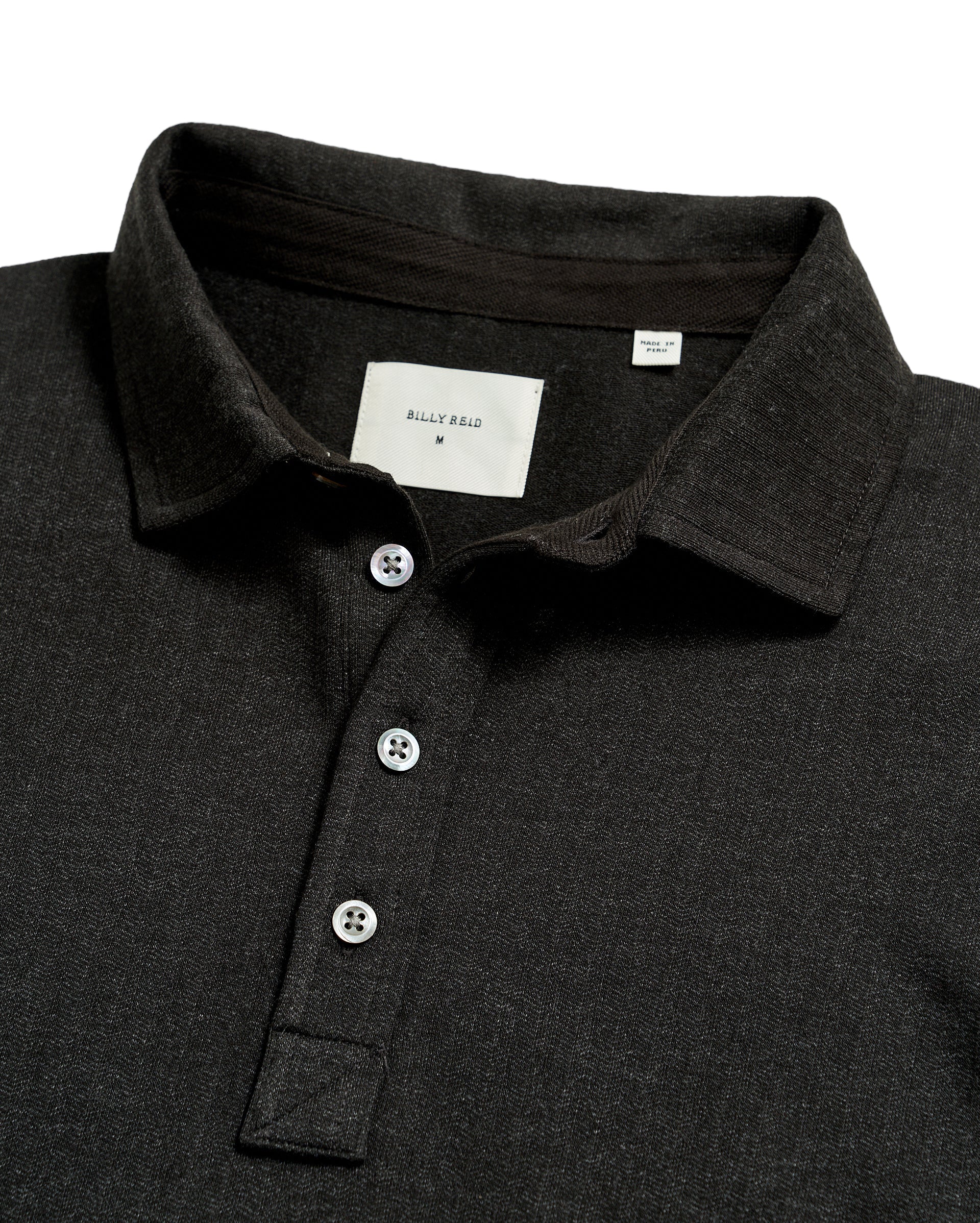 HERRINGBONE POLO LONG SLEEVE