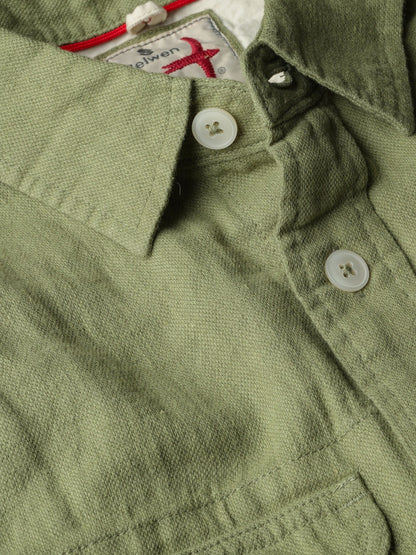 SLUB LINEN WORKSHIRT