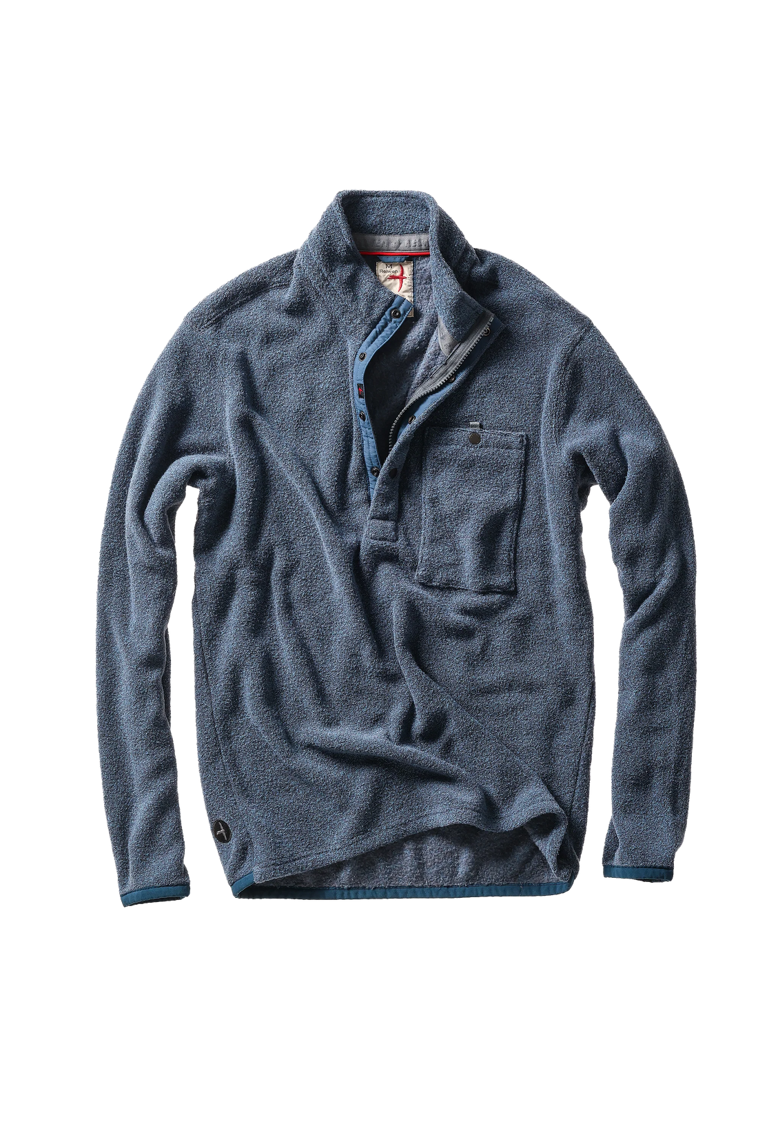 TERRY SNAP-ZIP MOCK