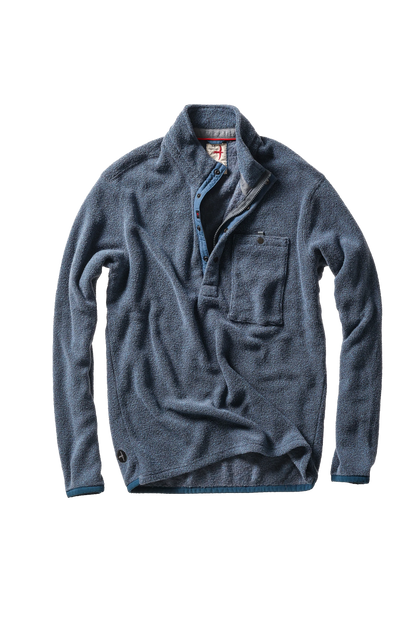 TERRY SNAP-ZIP MOCK