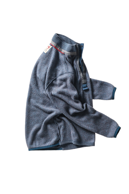 TERRY SNAP-ZIP MOCK