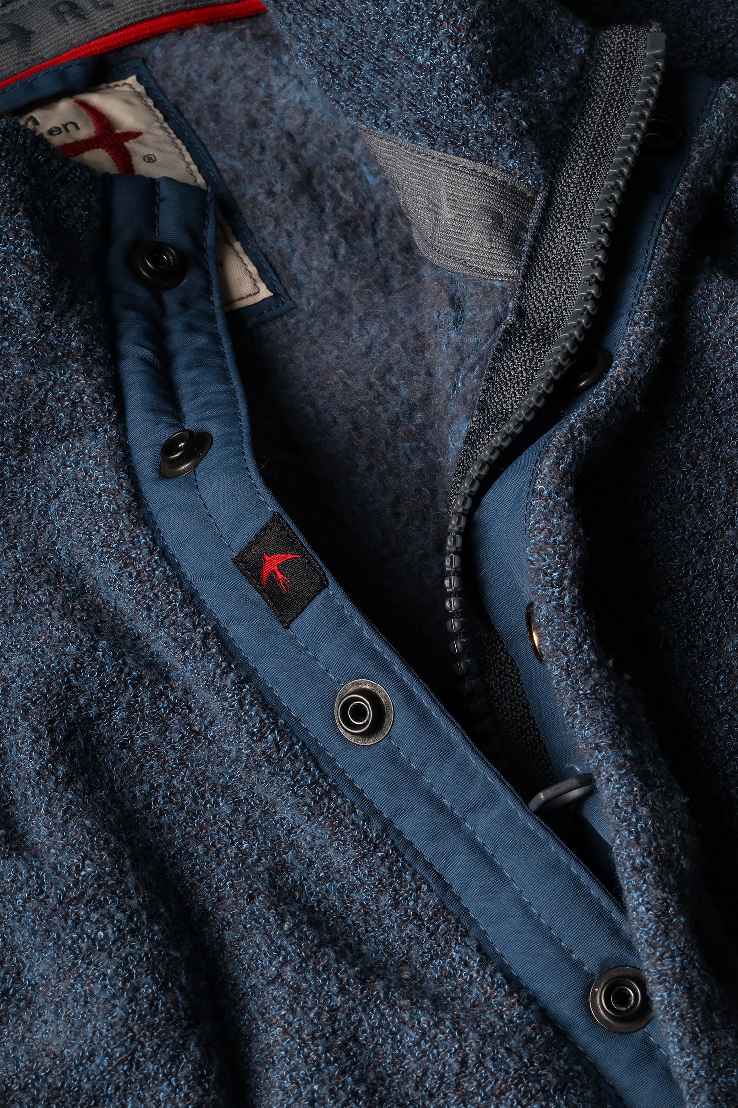TERRY SNAP-ZIP MOCK
