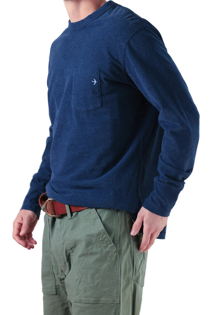RINGSPUN L/S POCKET TEE