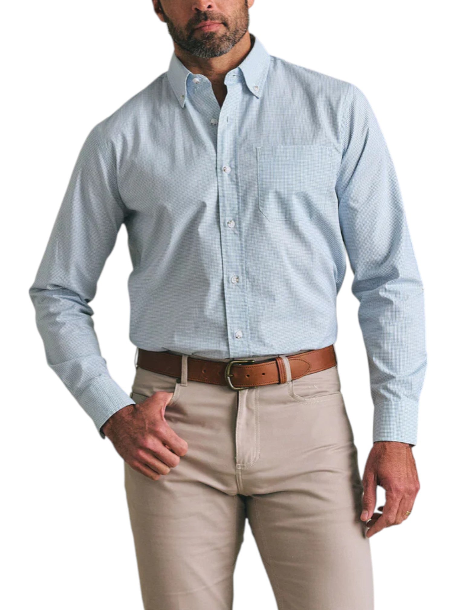 ENSLEY PINPOINT OXFORD SHIRT