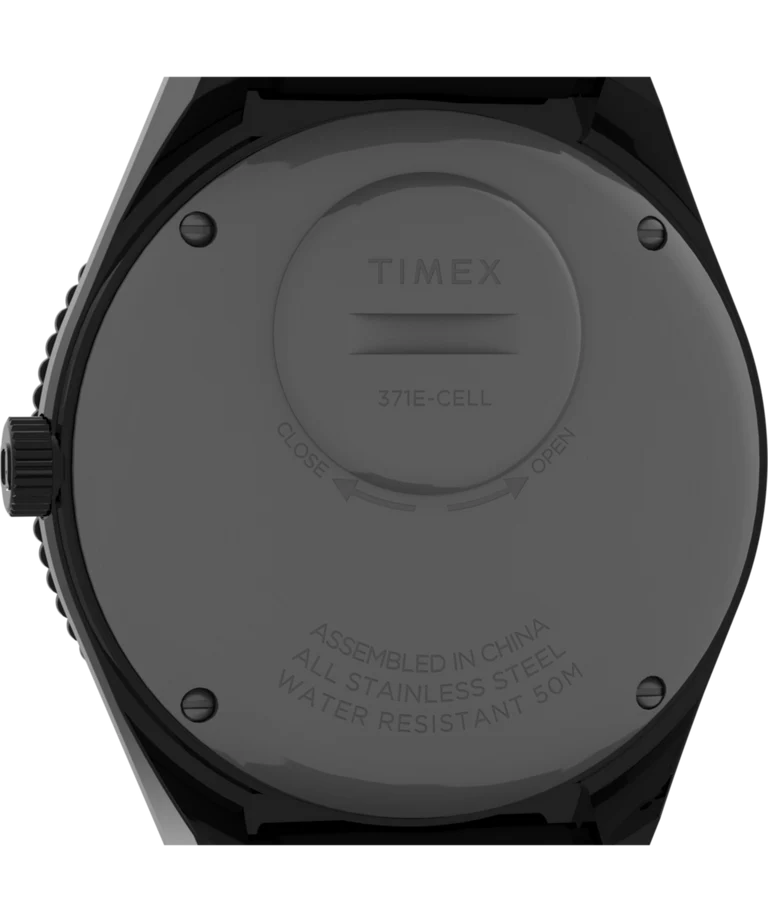 Q Timex GMT 38mm Synthetic Rubber Strap Watch