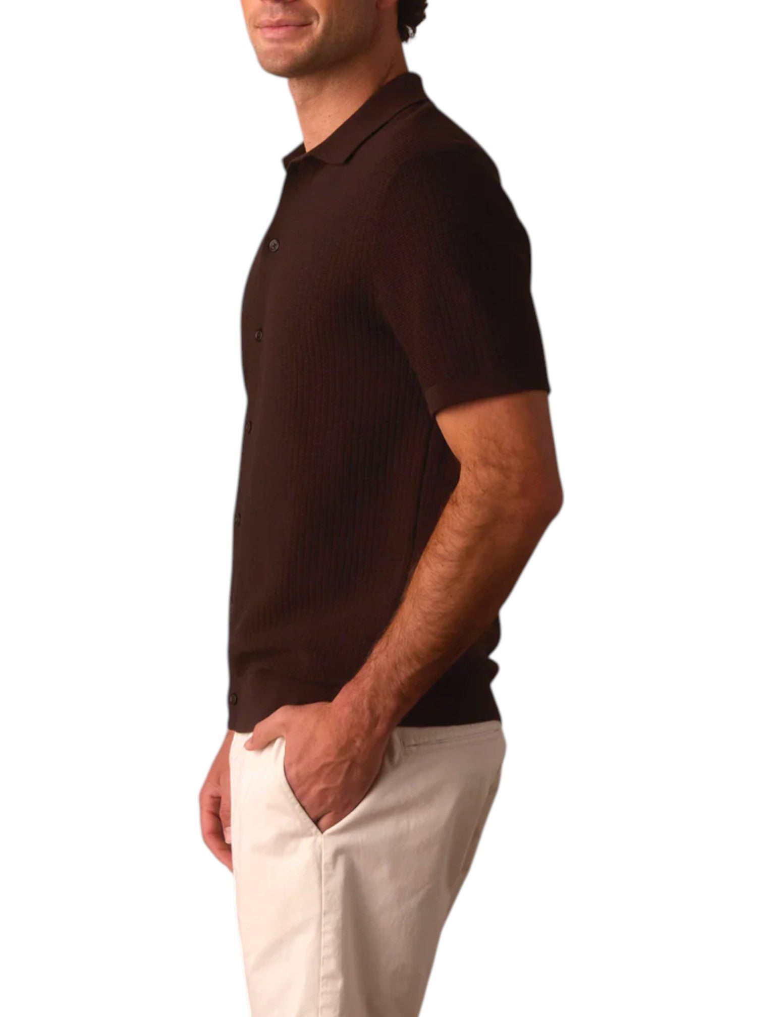 BREEZEKNIT BUTTON UP