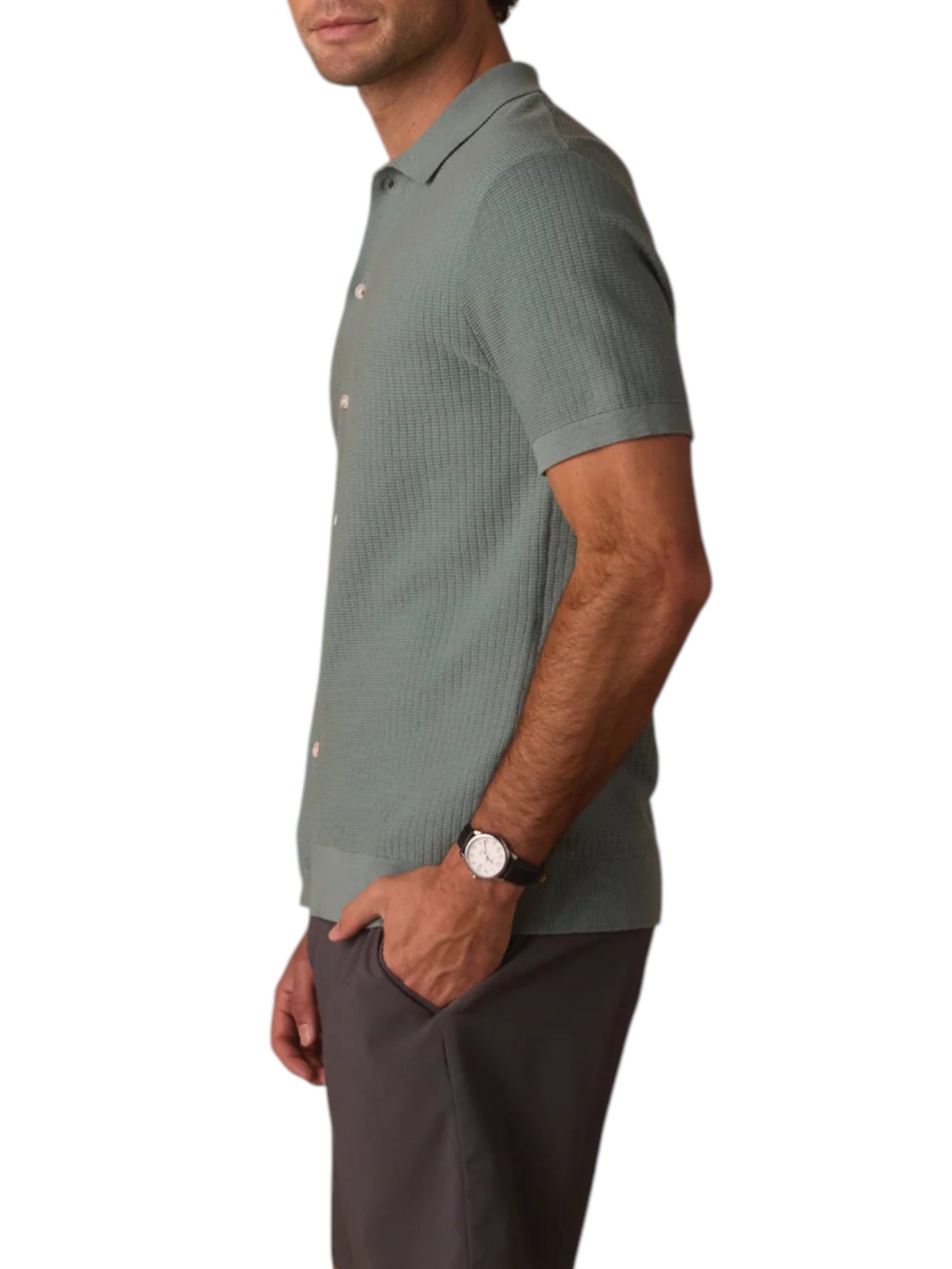 BREEZEKNIT BUTTON UP
