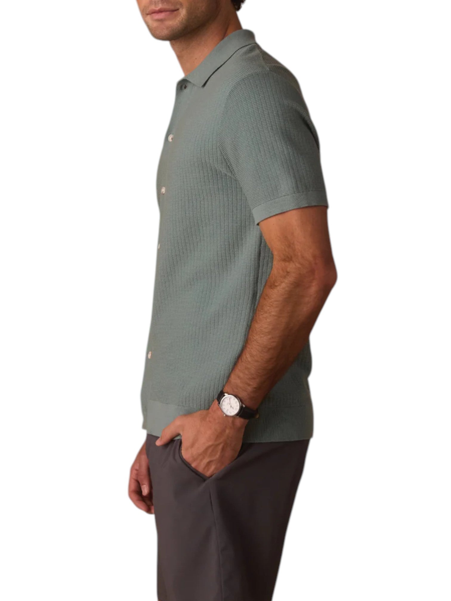 BREEZEKNIT BUTTON UP