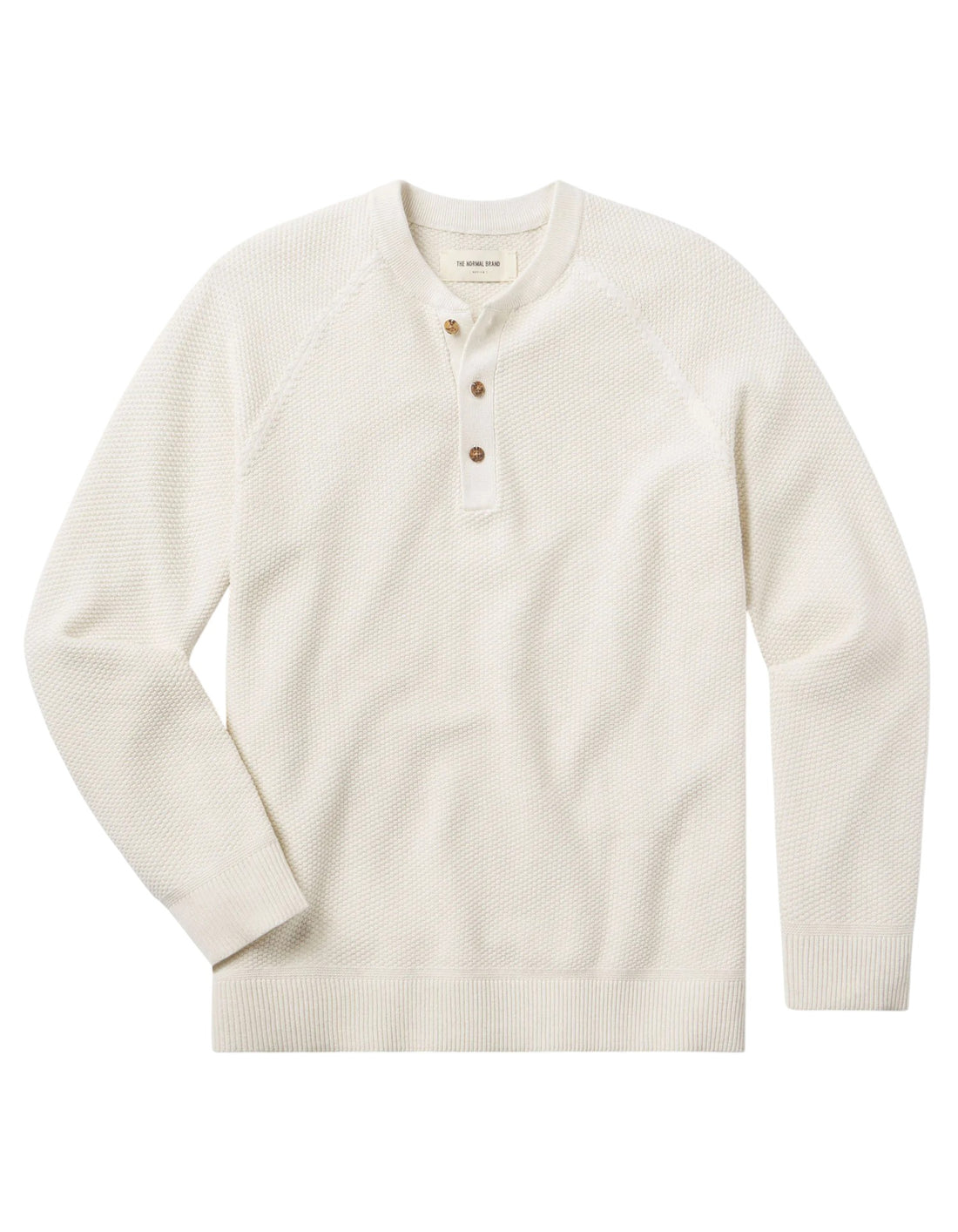 COOLMAX TEXTURED SWEATER HENLEY