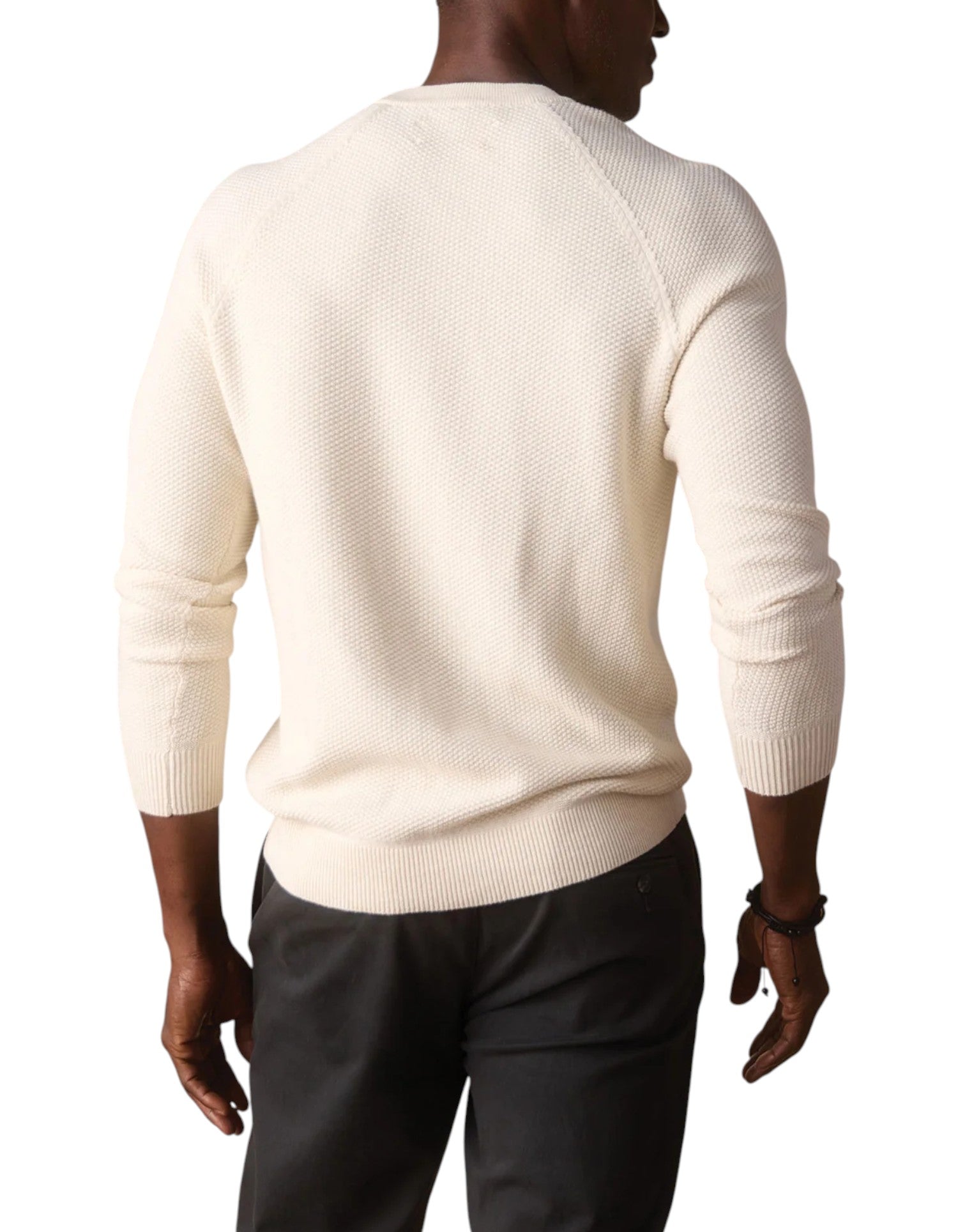 COOLMAX TEXTURED SWEATER HENLEY