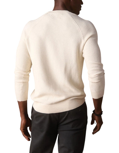 COOLMAX TEXTURED SWEATER HENLEY