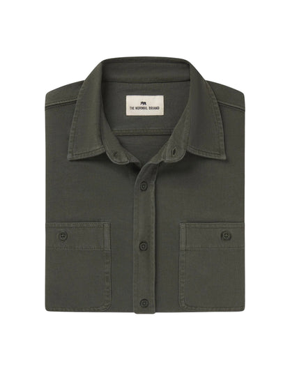 LENNOX JERSEY BUTTON UP