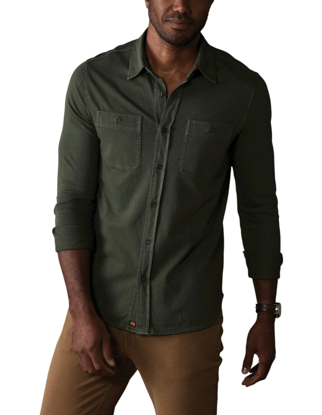 LENNOX JERSEY BUTTON UP