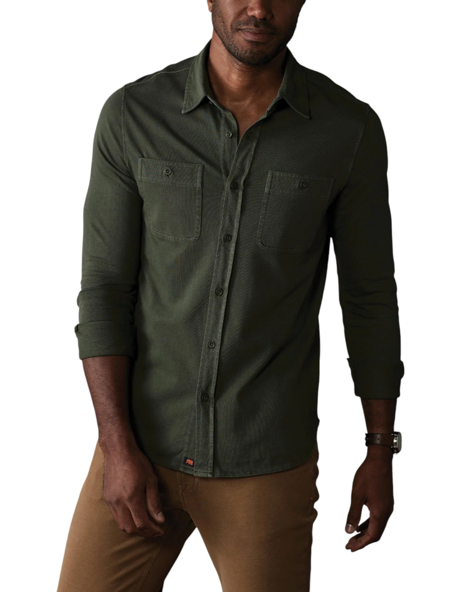 LENNOX JERSEY BUTTON UP