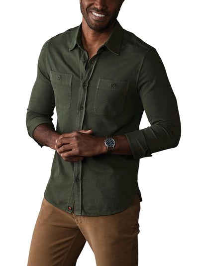 LENNOX JERSEY BUTTON UP