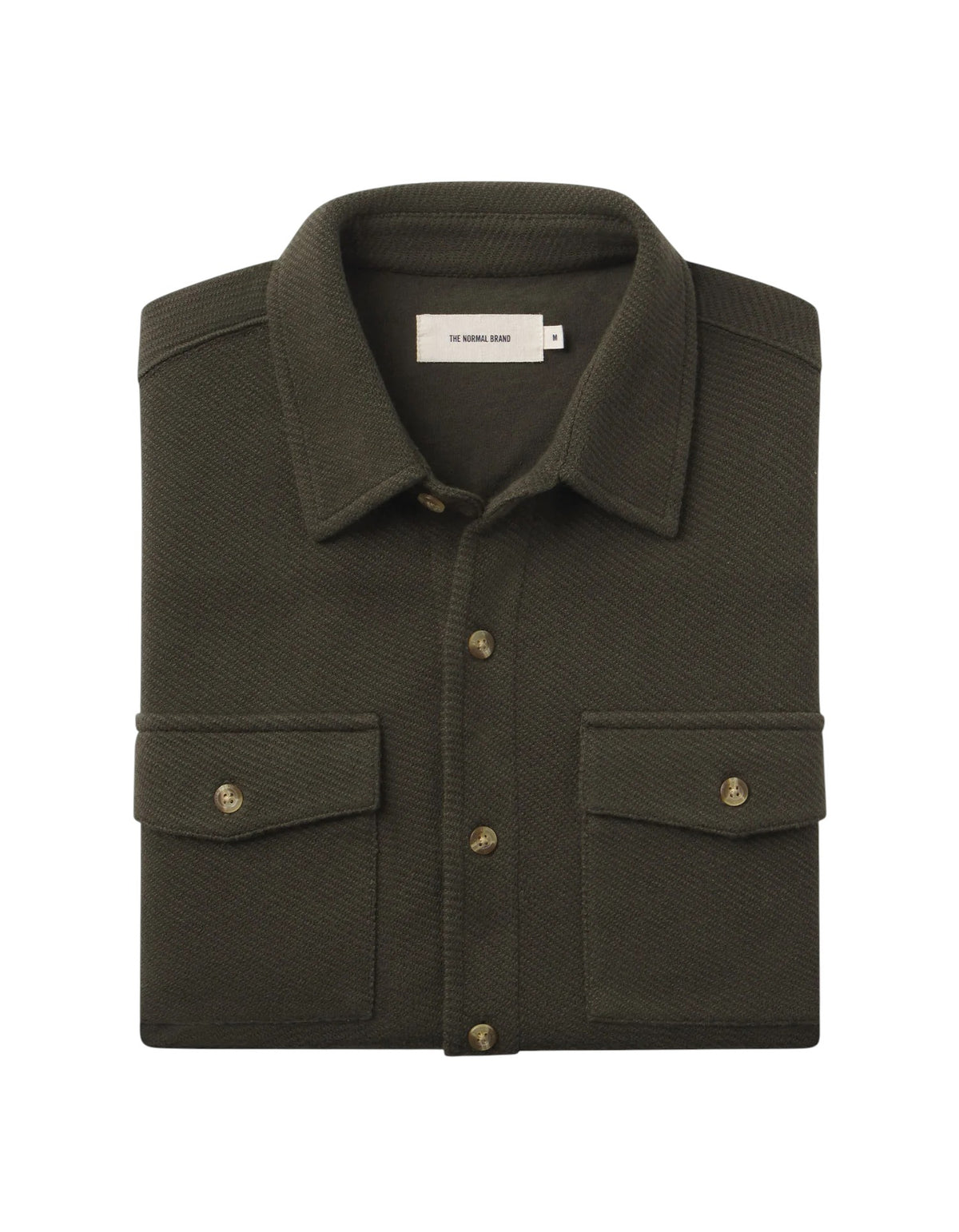 LOOPED TERRY BUTTON UP - L.E. &amp; Chalk