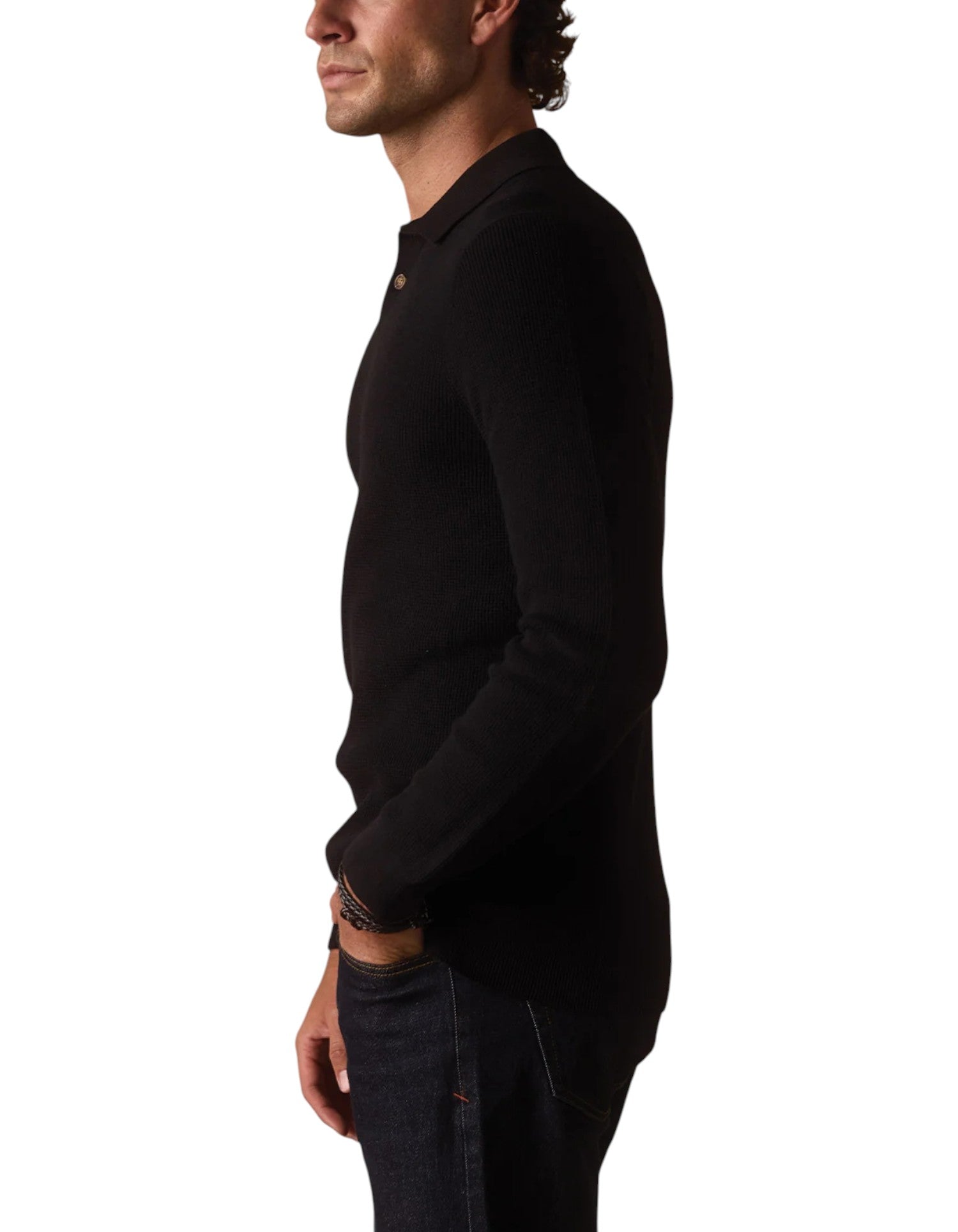 ROBLES KNIT WAFFLE STITCH POLO