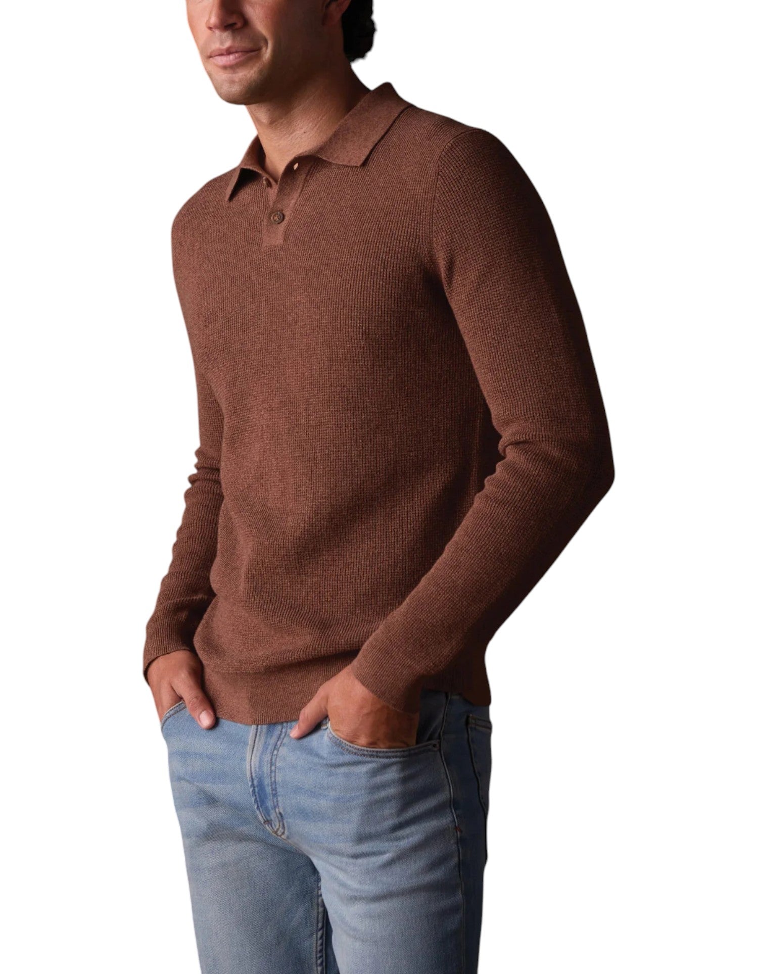 ROBLES KNIT WAFFLE STITCH POLO