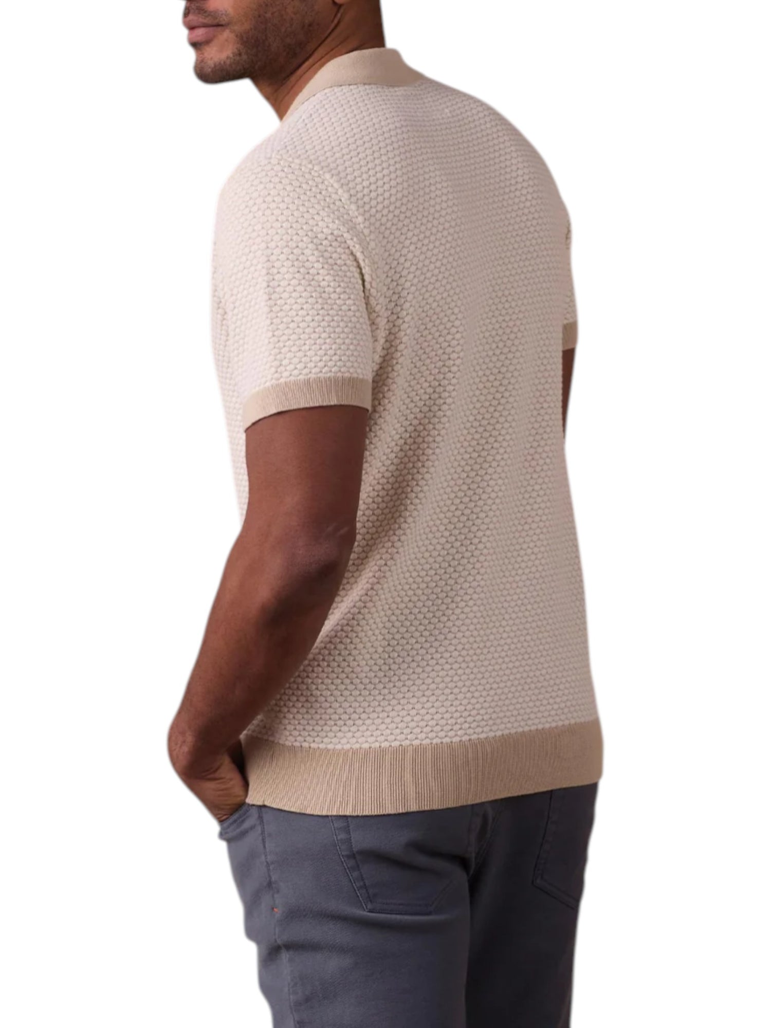 ROBLES KNIT JACQUARD BUTTON UP