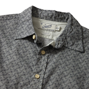 CROSS HATCH PRINTED TWILL SHIRT