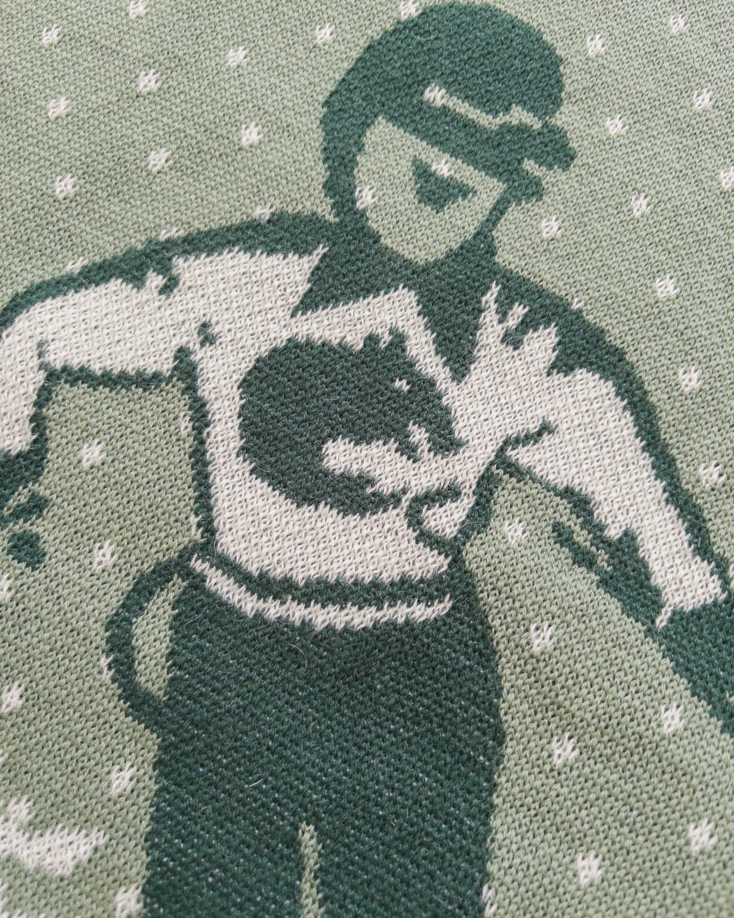 JACQUARD MOTIF MERINO CREWNECK SWEATER